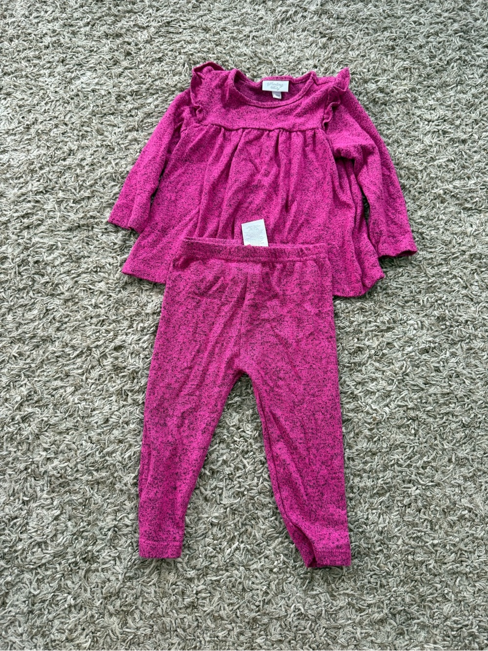 Girls' Fuchsia Knit Matching Set - Legacy Girls